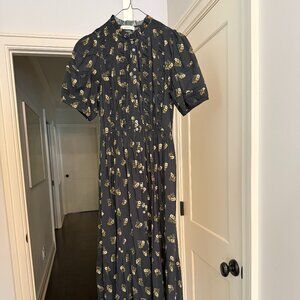 DOEN Black Floral Maxi Dress